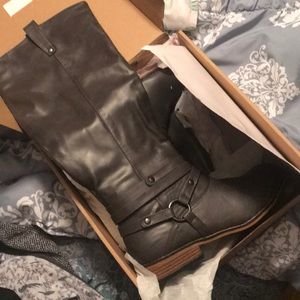 Dark Grey Boots